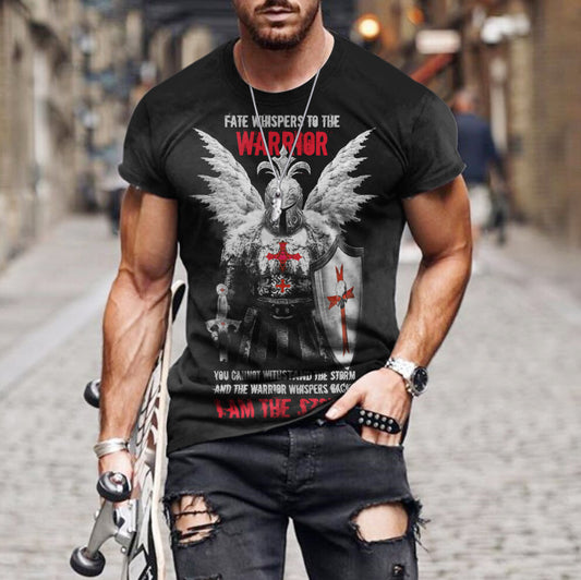 Playera Deportiva Personalizada 3D para Hombre - Cuello Redondo Verano