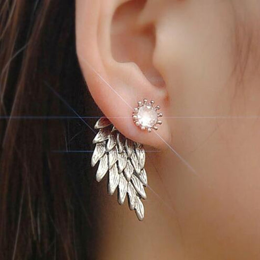 Aretes de Alas de Ángel con Diamantes - Image 8