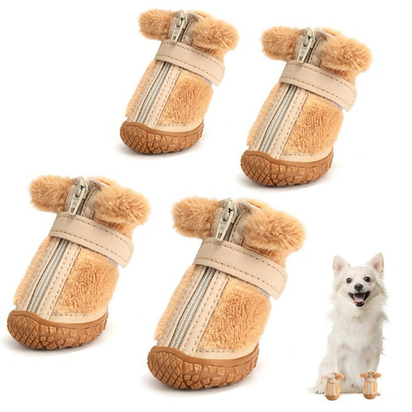 Botitas Térmicas para Perros con Decoración de Orejas - Protectores de Patas Antideslizantes