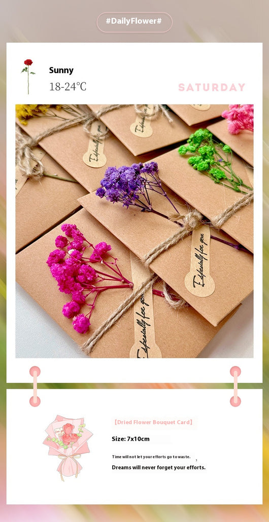 Tarjeta de Agradecimiento con Flores Secas y Cielo Estrellado - Image 32