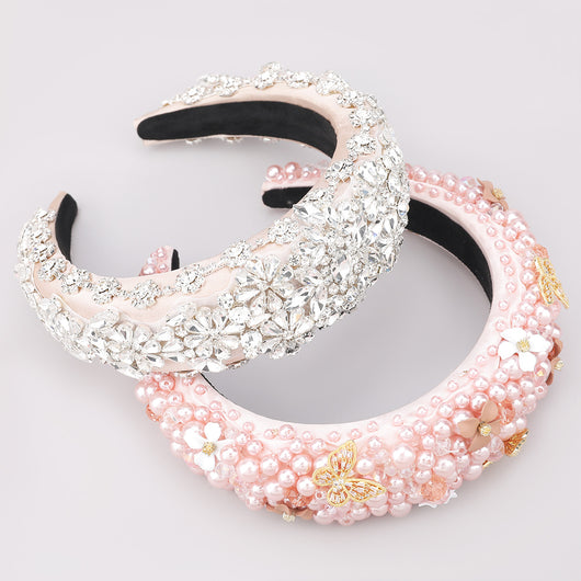 Diadema Elegante con Diamantes de Tela - Accesorio de Moda Personalizado - Image 7