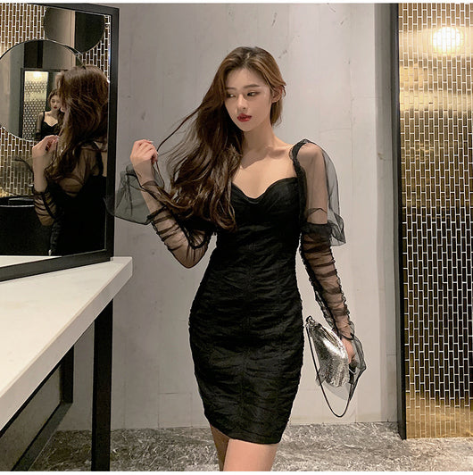 Vestido de Gasa con Mangas Abullonadas - Image 17