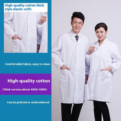 Bata Blanca de Laboratorio Manga Larga Unisex - Image 8