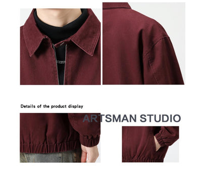 Chaqueta de Trabajo Holgada para Otoño Hombre - Image 14