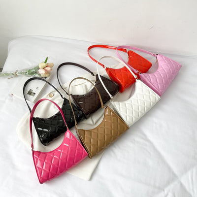 Bolsa Cuadrada Pequeña de Cuadros Diamante para Mujer - Image 11