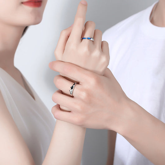 Anillos de Pareja en Plata Esterlina Shanmeng Eachother - Image 8