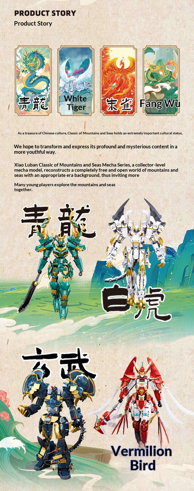 Rey Guerrero Mecánico Qinglong y Baihu - Modelo Coleccionable de Ensamblaje - Image 18