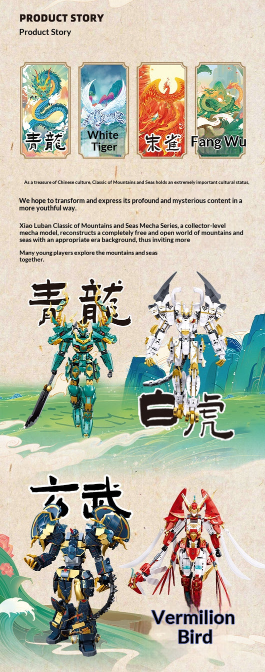 Rey Guerrero Mecánico Qinglong y Baihu - Modelo Coleccionable de Ensamblaje - Image 18