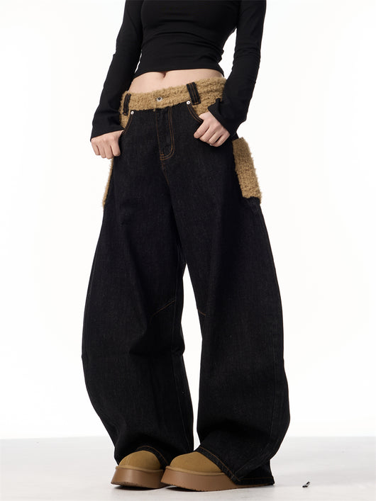 Jeans para Mujer con Diseño Retro Invertido y Costuras Decorativas - Image 3