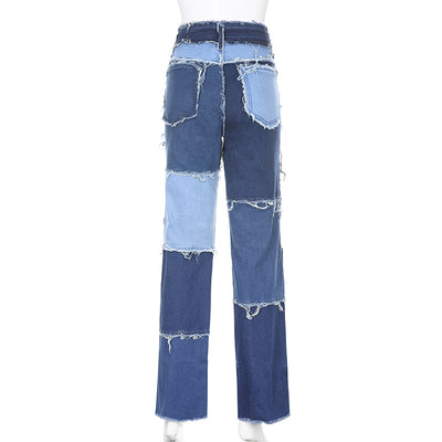 Jeans Slim Ajustados de Talle Alto con Contraste Moderno - Image 2