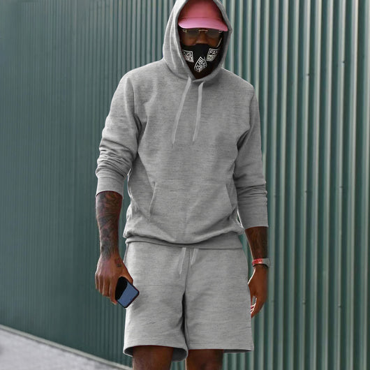 Conjunto de Sudadera y Shorts con Forro Polar para Hombre - Image 16