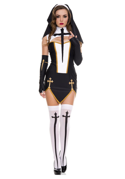 Disfraz de Monja Sexy - Traje Religioso para Fiestas