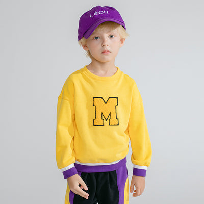 Suéter para niño cuello redondo con letras - Image 3