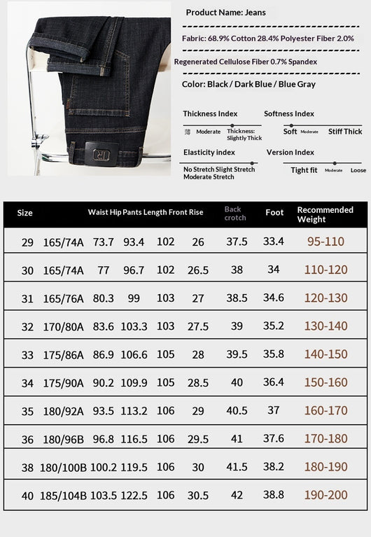 Jeans Slim Fit Premium para Hombre - Corte Recto y Tela Gruesa - Image 8