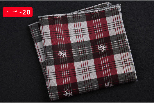 Pañuelo Cuadrado Retro con Bordado Texturizado para Hombre - Image 39