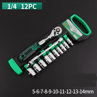 Juego de Llaves de Trinquete con Dados Intercambiables para Reparación Automotriz - Image 6