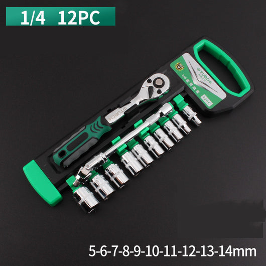 Juego de Llaves de Trinquete con Dados Intercambiables para Reparación Automotriz - Image 6