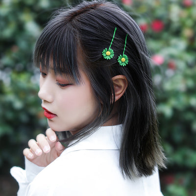 Elegante Pinza para Cabello con Diseño de Margarita - Image 2