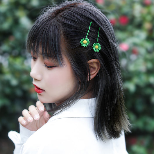 Elegante Pinza para Cabello con Diseño de Margarita - Image 2