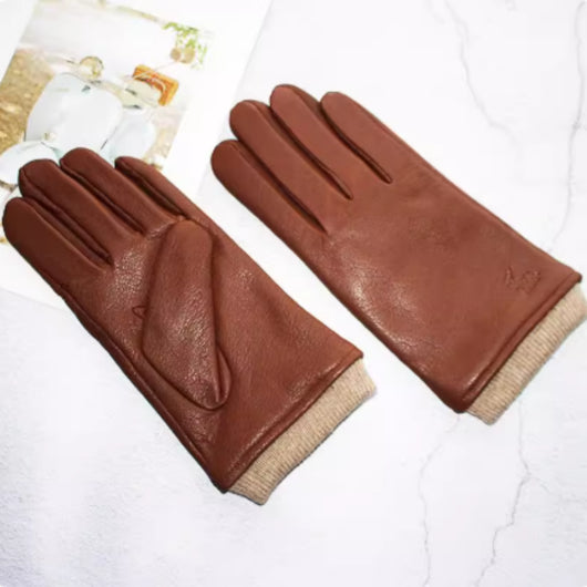 Guantes de Motociclista en Cuero Genuino Ante y Gamuza para Hombre - Image 2