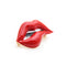 Red lip oil drop brooch personality all-match enamel pin Red