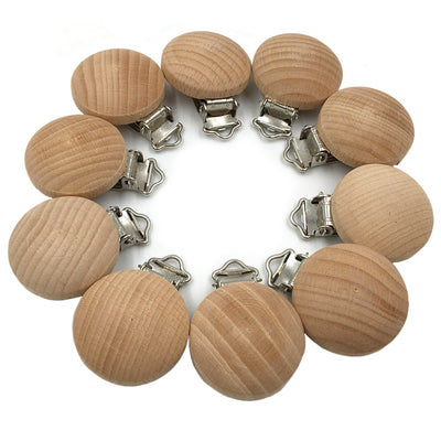 Clip para Chupete de Madera con Cadena de Confort para Bebés - Image 4