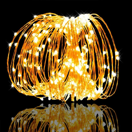 Luces LED Navideñas Exteriores - Guirnalda 2m/5m/10m Recargable USB
