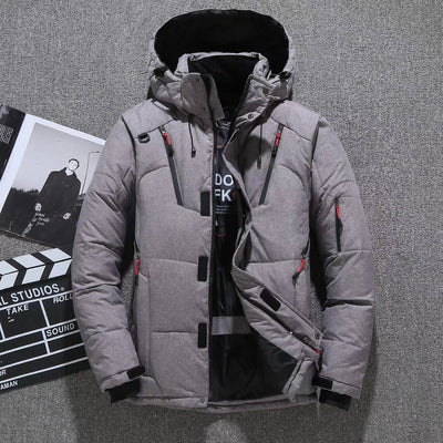 Chaqueta Cortavientos Impermeable para Hombre - Abrigo Deportivo de Invierno - Image 7
