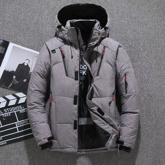 Chaqueta Cortavientos Impermeable para Hombre - Abrigo Deportivo de Invierno - Image 7