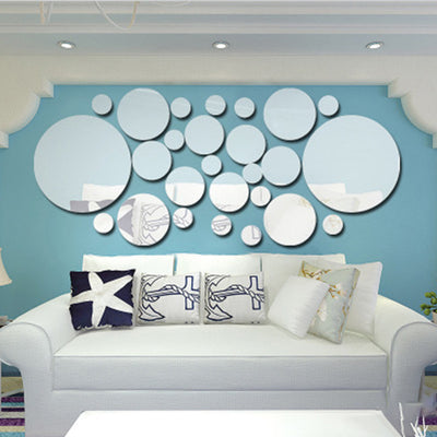 Espejo de Pared 3D con Círculos - Decoración Acrílica Estéreo - Image 16