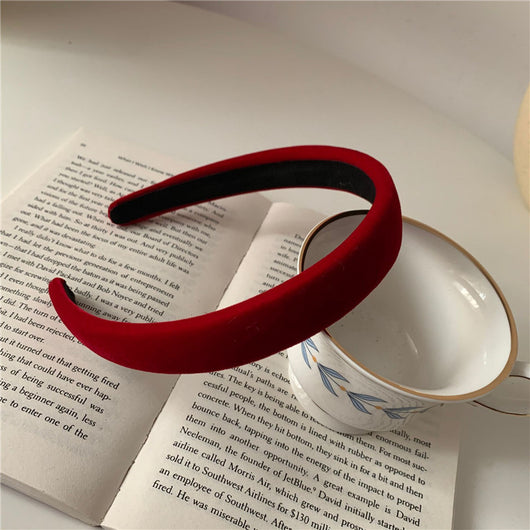 Diadema Retro de Satén con Esponja - Accesorio para Cabello Francés de Ancho Generoso - Image 86
