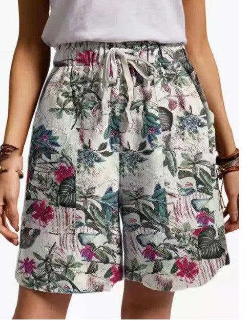 Shorts Casuales Sueltos con Estampado para Mujer - Image 3