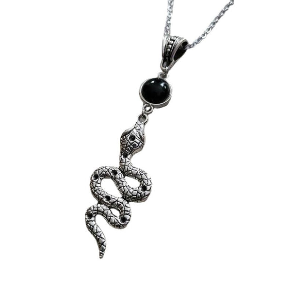 Collar Serpiente Retro Dorado - Diseño Vintage Elegante - Image 3