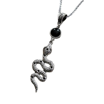 Collar Serpiente Retro Dorado - Diseño Vintage Elegante - Image 3