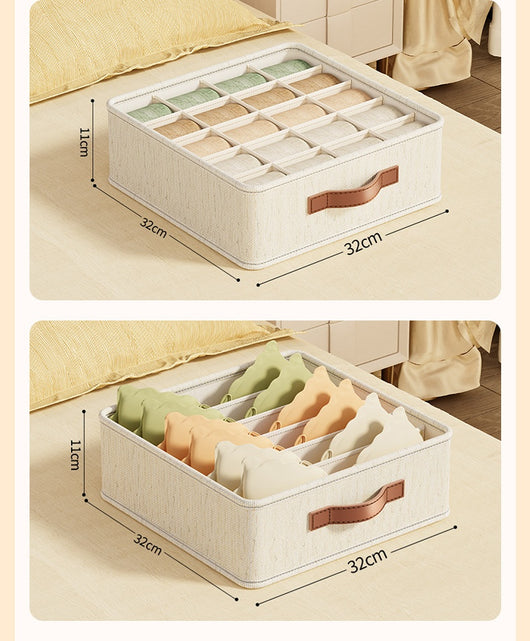 Organizador de Ropa Interior con Compartimentos - Caja Almacenaje para Cajón - Image 21