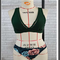 Bikini Bicolor Europeo Americano de Corte Moderno
