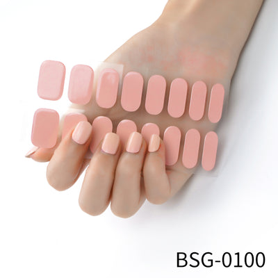 Stickers de Uñas en Gel Semipermanente - Colores Sólidos Transparentes - Image 11