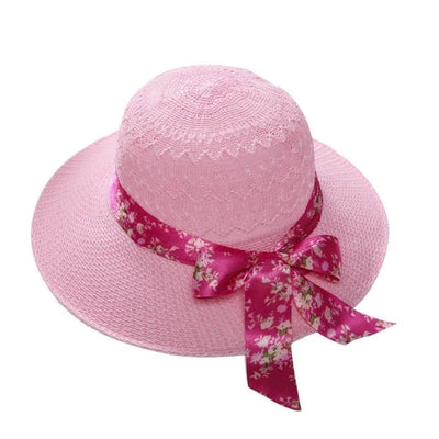 Sombrero de Paja con Lazo Monócromo y Ala Ancha - Image 3