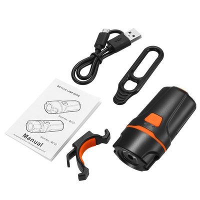 Luz Frontal LED Recargable USB para Bicicleta de Montaña - Image 5