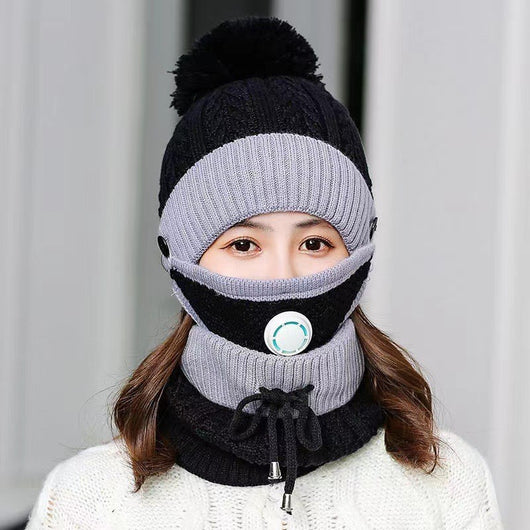 Gorro de Lana Grueso y Cálido para Mujer con Forro Polar - Image 8