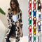 Cardigan de Leopardo para Otoño e Invierno - Suéter Tejido Elegante para Mujer