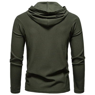 Sudadera Casual con Cierre Medio y Capucha - Manga Larga Colores Sólidos - Image 14