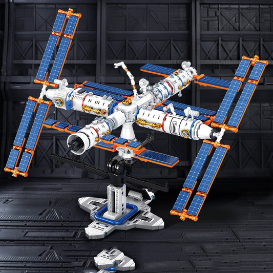 Juego de Construcción Cohete Espacial - Bloques Armables Puzzle Educativo
