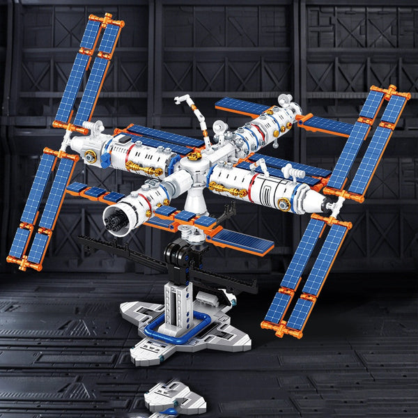 Juego de Construcción Cohete Espacial - Bloques Armables Puzzle Educativo