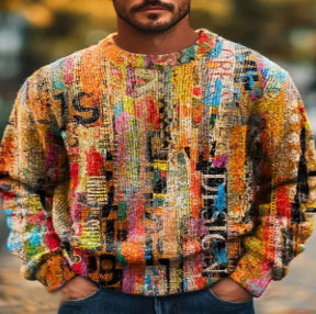 Suéter Oversized de Punto Grueso para Hombre - Estilo Urbano Cómodo - Image 5
