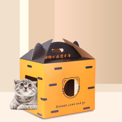 Cama Plegable para Gatos Nido Japonés con Diseño de Garra - Image 8