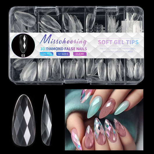 Puntas de Uñas 3D Diamond Wear de Larga Duración - Image 45