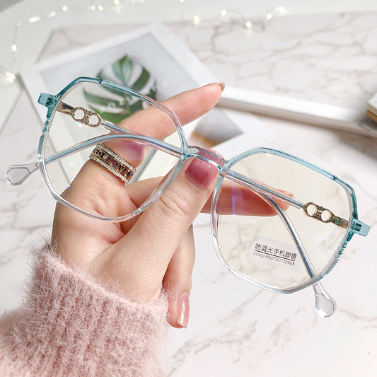 Lentes Coreanos de Moda Minimalista Efecto Transparente