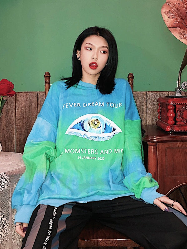 Sudadera Oversize Eye Letter