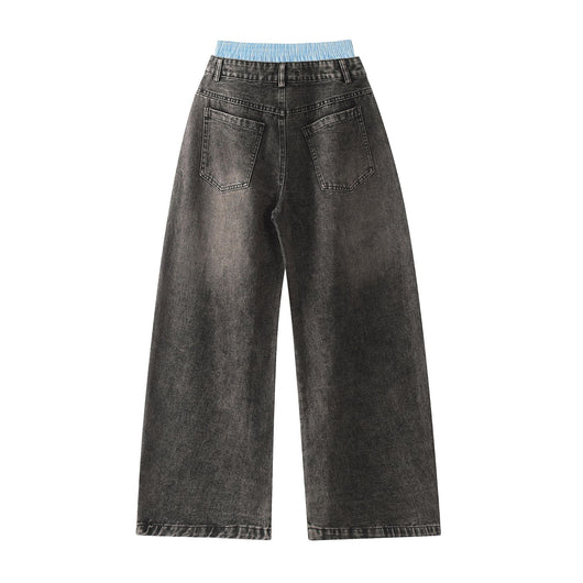 Jeans Rectos Vintage Lavados para Hombre - Estilo Urbano Otoño - Image 2